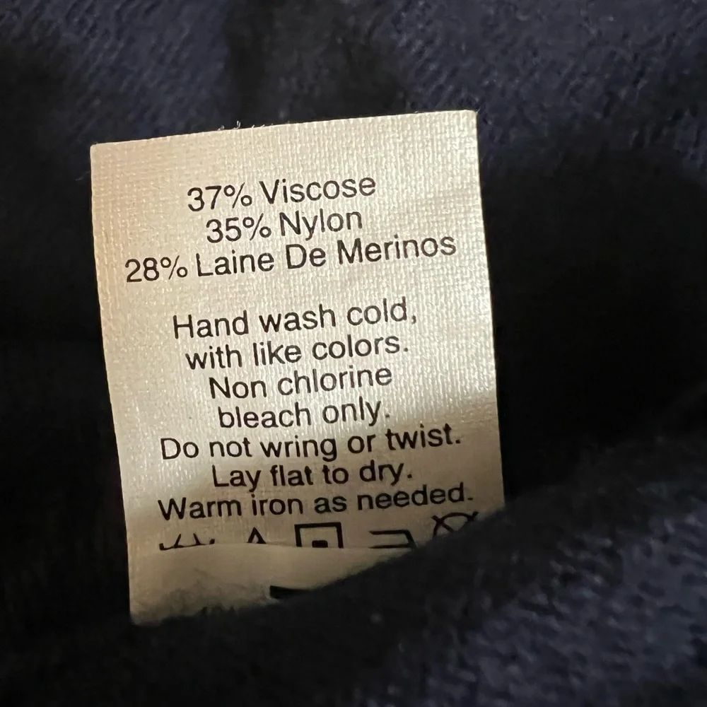 J.CREW, FOX NAVY BLUE SWEATER, WOMEN, SMALL - Picture 5 of 6